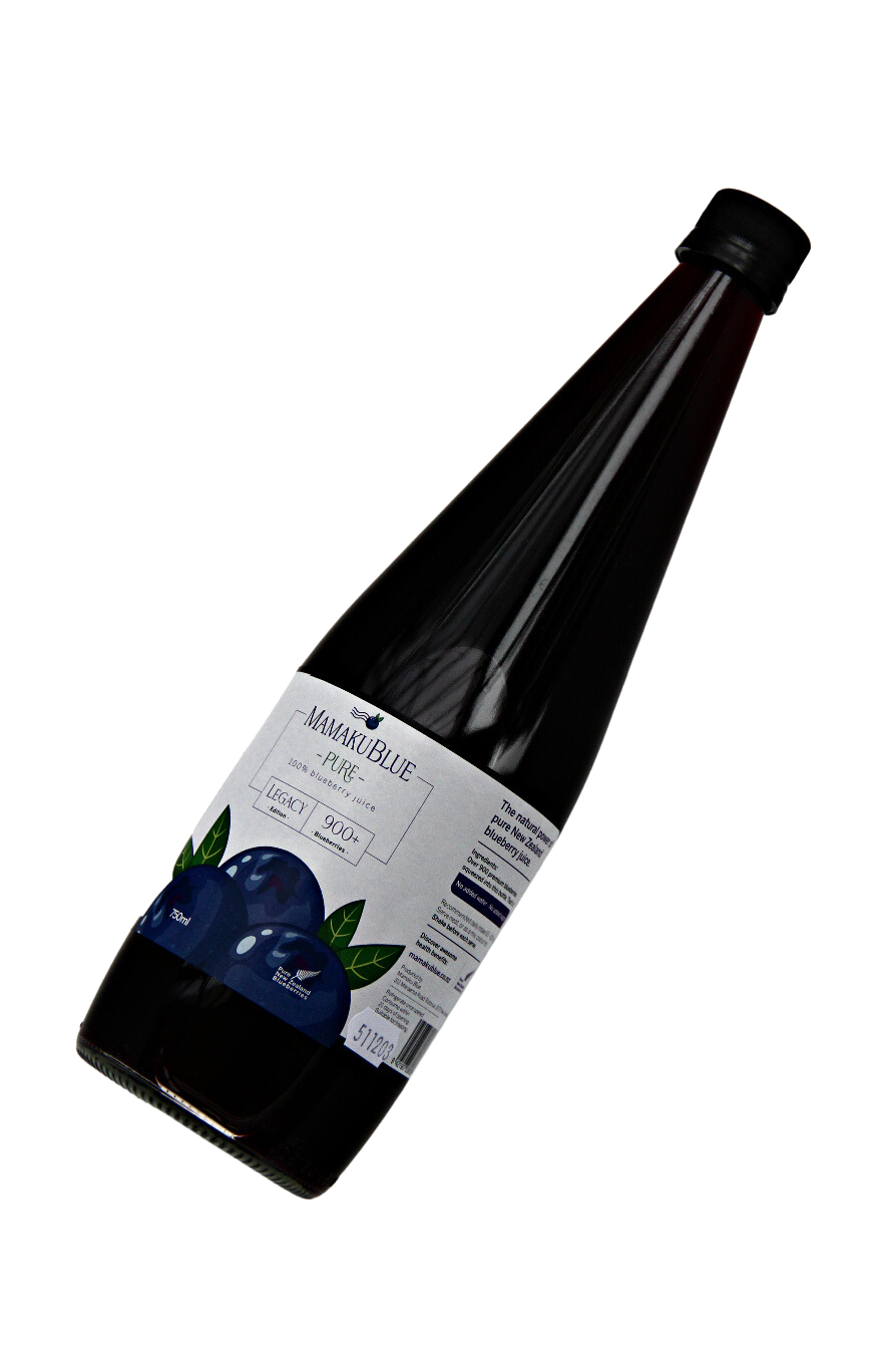 Pure Blueberry Juice Fresh Blueberry Juice Mamaku Blue NZ