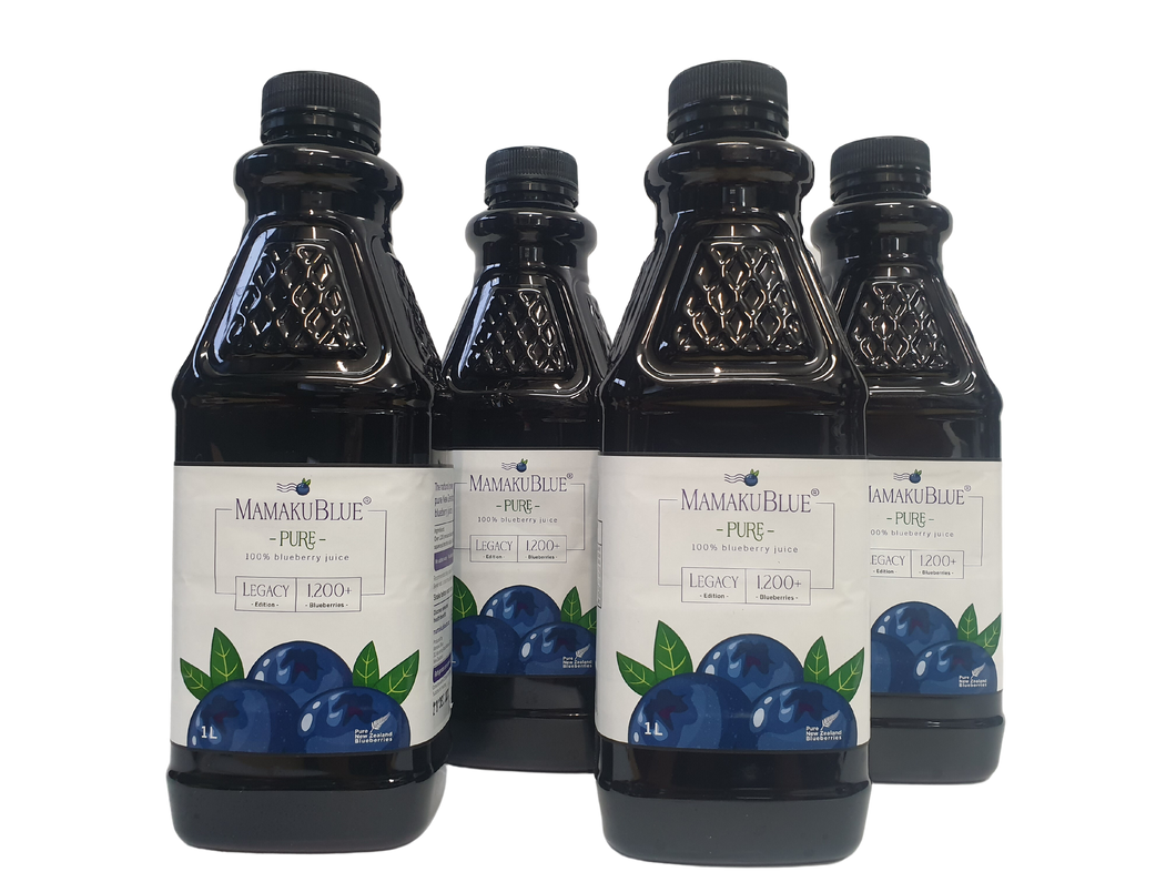4 x 1L Blueberry Juice Australia Shipping Included